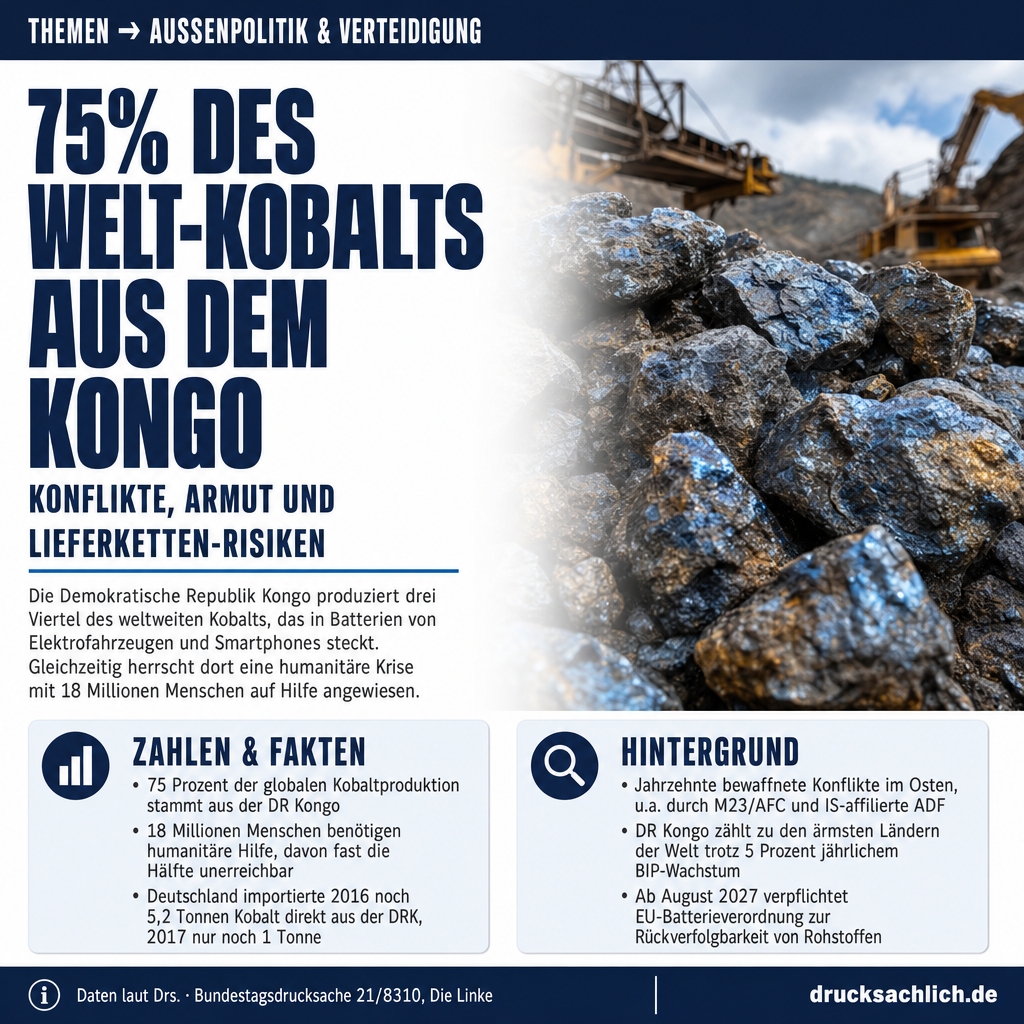 Kongo: Kobalt, Konflikt und Menschenrechtslage