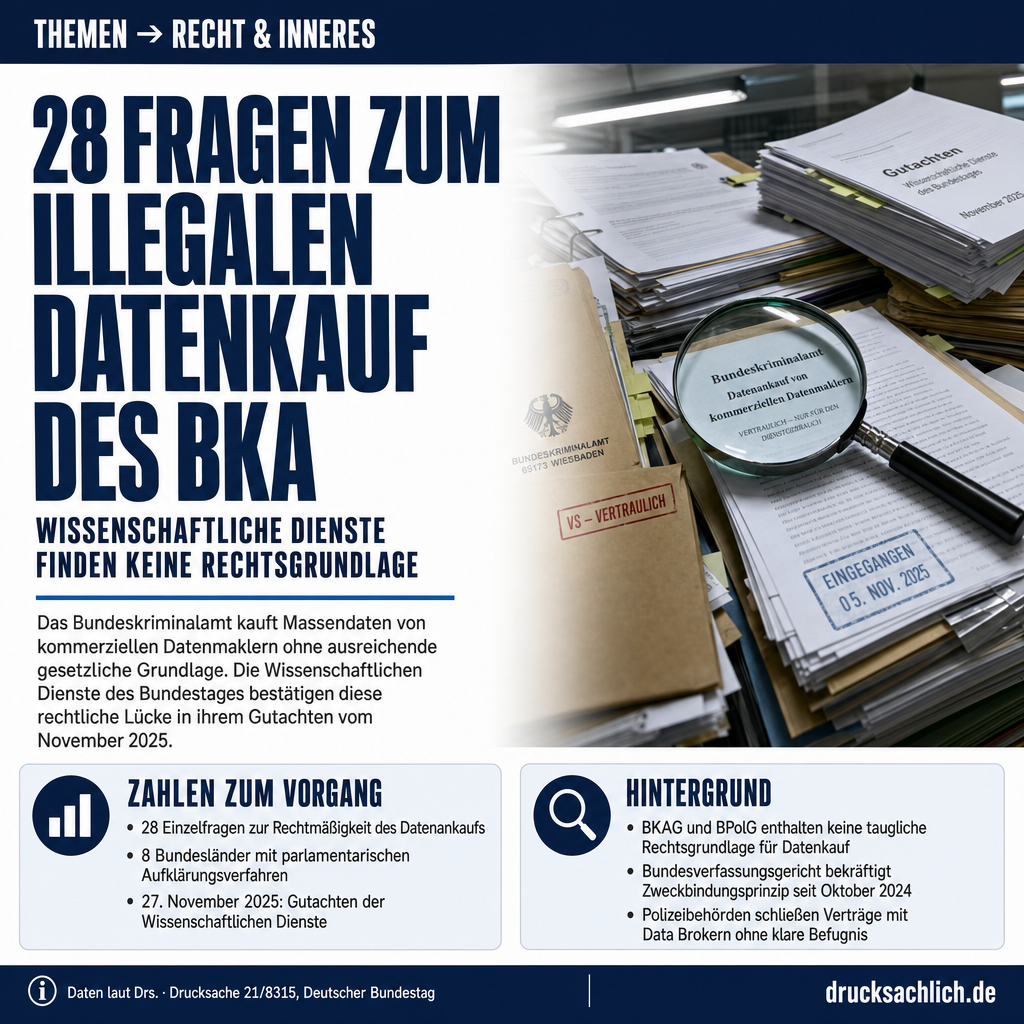 BKA-Datenankauf: Polizei kauft Massendaten ohne Rechtsgrundlage