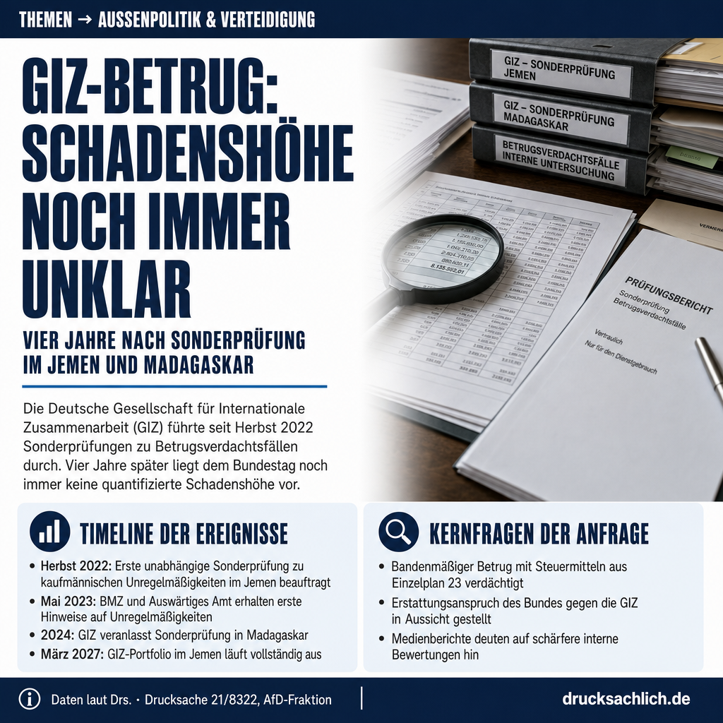 GIZ-Betrug: Steuermittel im Jemen und Madagaskar