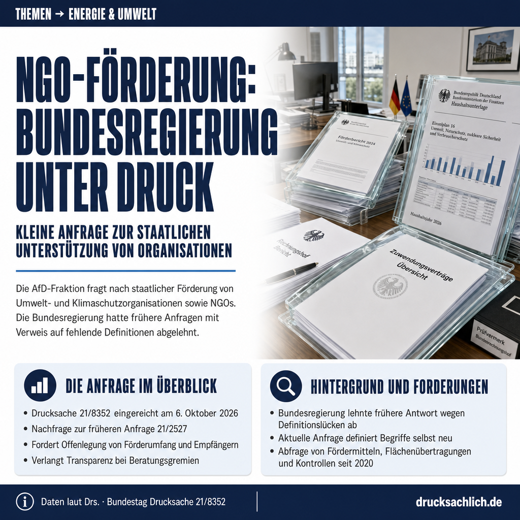 NGO-Förderung: AfD fragt nach Transparenz bei Bundesgeldern