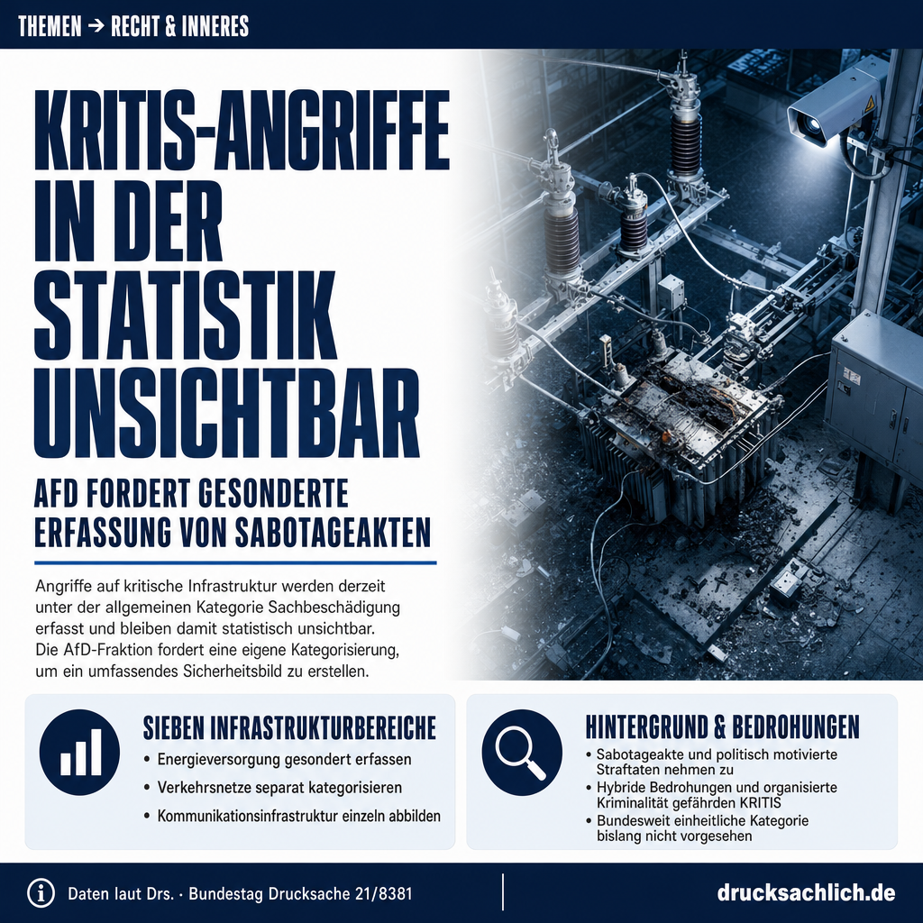 KRITIS-Angriffe: PKS soll Sachbeschädigung gesondert zählen