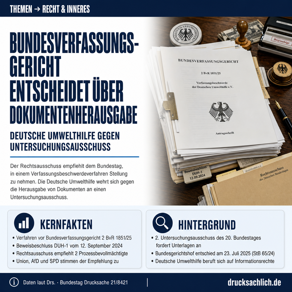 Deutsche Umwelthilfe: Bundestag soll in Karlsruhe Stellung nehmen