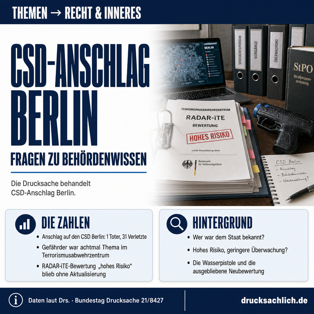 CSD-Anschlag Berlin: Fragen zu Behördenwissen
