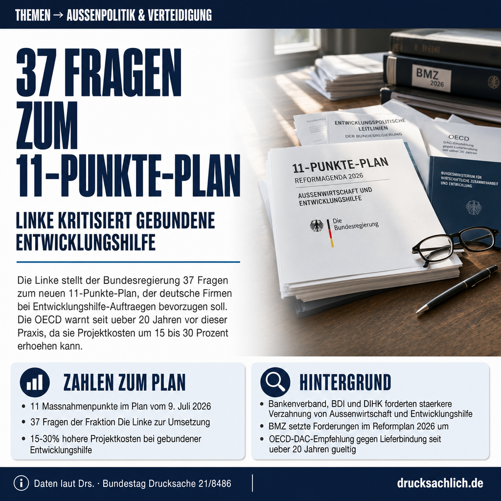 Entwicklungszusammenarbeit: 37 Fragen zum 11-Punkte-Plan