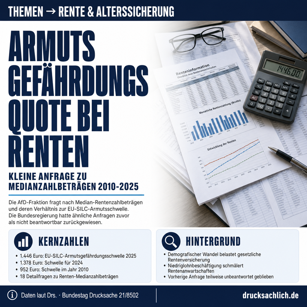 Altersarmut und Rente: 18 Nachfragen zu Medianzahlbeträgen