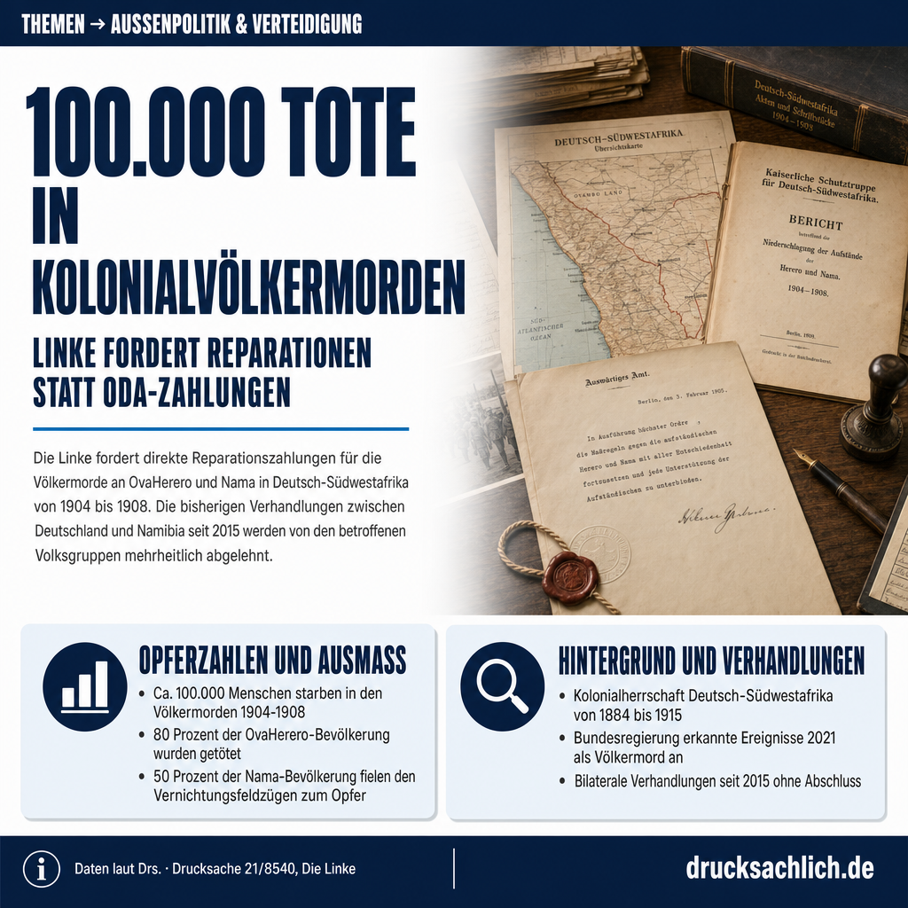 Völkermord OvaHerero und Nama: Linke fordert Reparationen