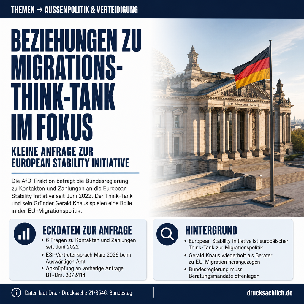 European Stability Initiative: Bundesregierung befragt