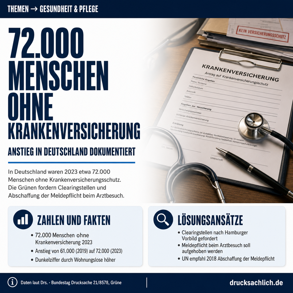 GKV-Lücken: 72.000 Menschen ohne Krankenversicherung