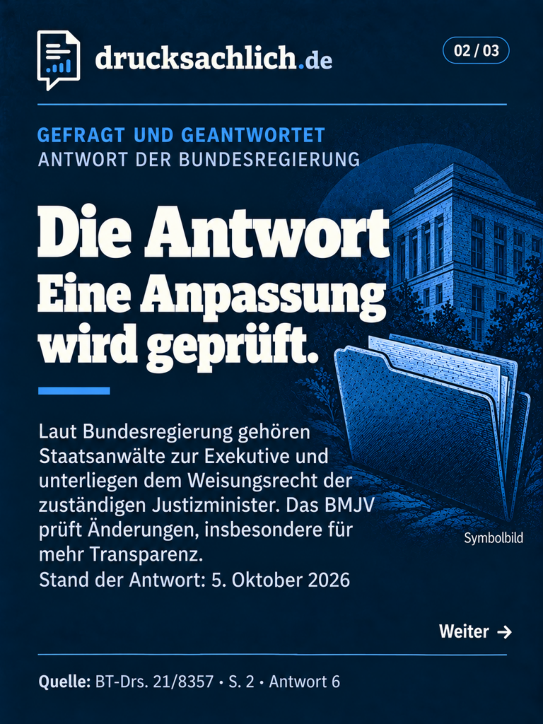 Staatsanwälte weisungsgebunden: Bundesregierung prüft Reform